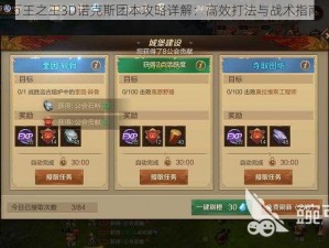 万王之王3D诺克斯团本攻略详解：高效打法与战术指南