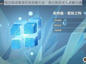 原神无相交响诗离调乐段攻略大全：首日挑战关卡详解与通关策略