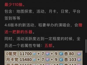 原神新版本原石获取攻略：揭秘原神25版本免费原石数量获取途径与总量统计