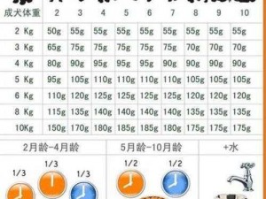 狗狗体重与食量关系揭秘：探究不同体重狗狗的食量对照表