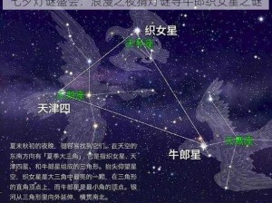 七夕灯谜盛会：浪漫之夜猜灯谜寻牛郎织女星之谜