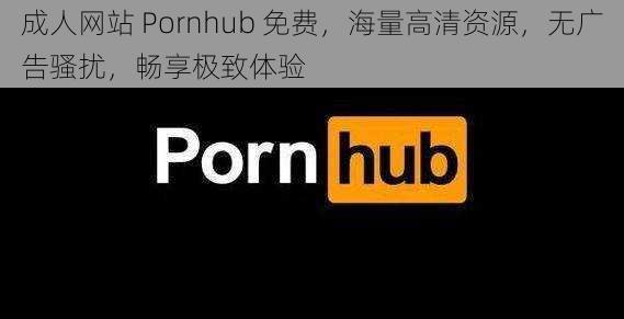 成人网站 Pornhub 免费，海量高清资源，无广告骚扰，畅享极致体验