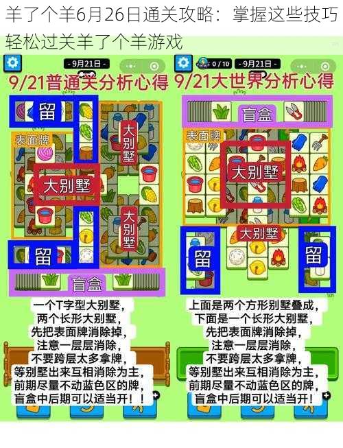 羊了个羊6月26日通关攻略：掌握这些技巧轻松过关羊了个羊游戏