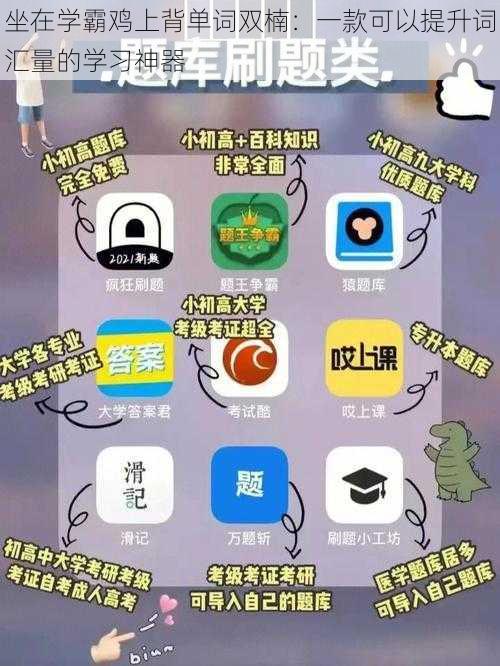 坐在学霸鸡上背单词双楠：一款可以提升词汇量的学习神器