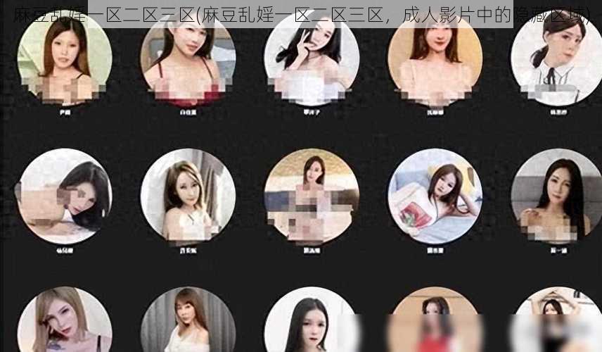 麻豆乱婬一区二区三区(麻豆乱婬一区二区三区，成人影片中的隐藏区域)