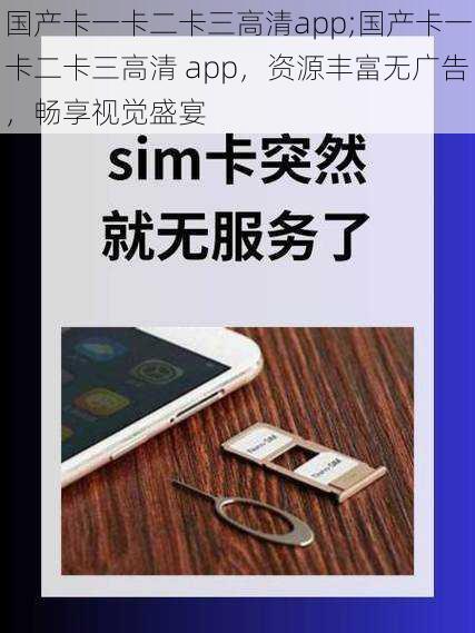 国产卡一卡二卡三高清app;国产卡一卡二卡三高清 app，资源丰富无广告，畅享视觉盛宴