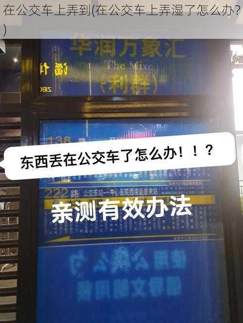 在公交车上弄到(在公交车上弄湿了怎么办？)