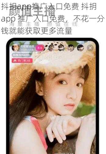 抖抈app推广入口免费 抖抈 app 推广入口免费，不花一分钱就能获取更多流量