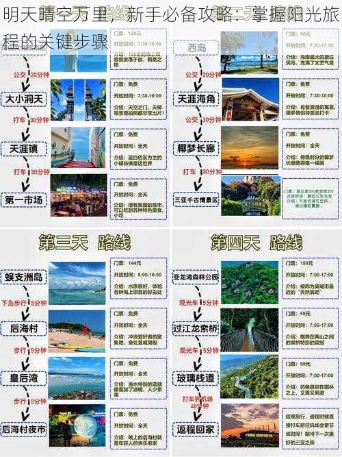 明天晴空万里，新手必备攻略：掌握阳光旅程的关键步骤