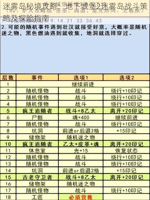 迷雾岛秘境攻略：地下城堡2迷雾岛战斗策略及探险指南