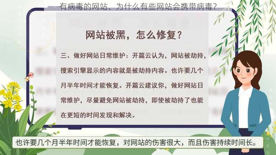 有病毒的网站、为什么有些网站会携带病毒？