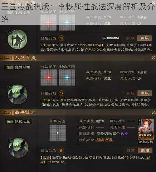 三国志战棋版：李恢属性战法深度解析及介绍