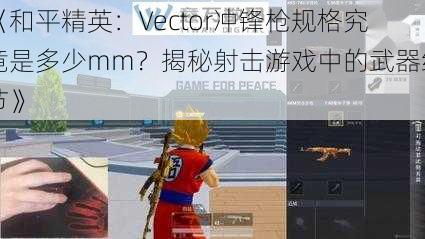 《和平精英：Vector冲锋枪规格究竟是多少mm？揭秘射击游戏中的武器细节》