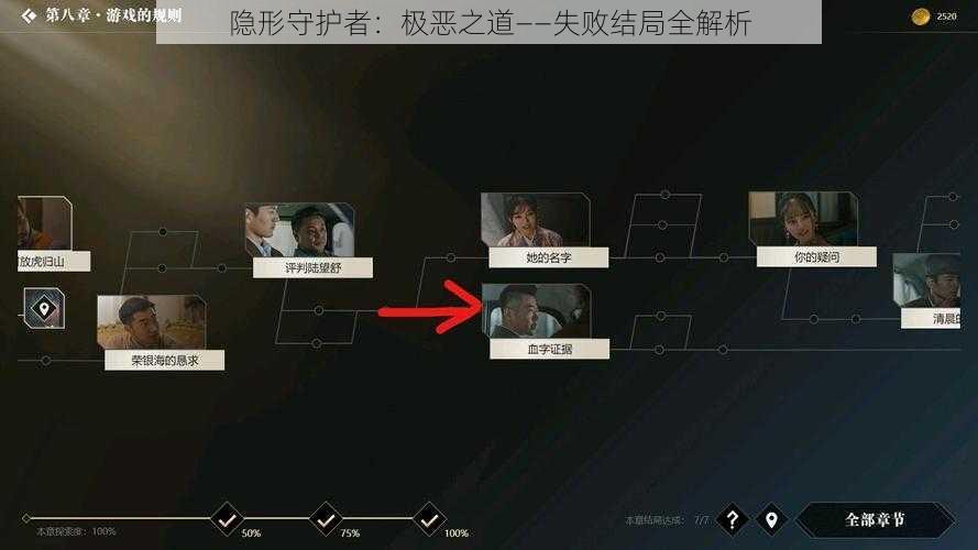 隐形守护者：极恶之道——失败结局全解析