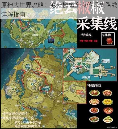 原神大世界攻略：绝云椒椒全点位采集路线详解指南